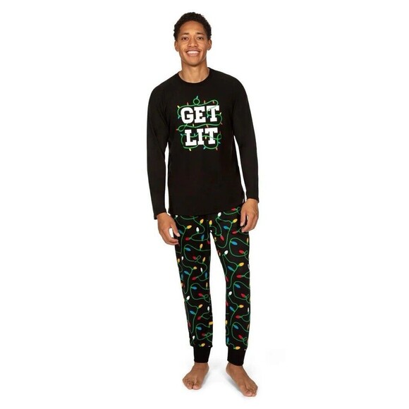 Tipsy Elves Other - Tipsy Elves Extra Large PJs GET LIT Christmas Pajamas Set Mens XL Unisex XXL NWT